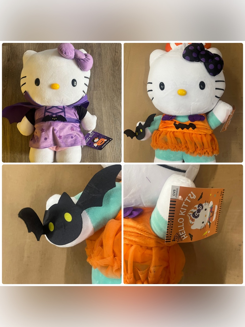 Hello Kitty Halloween Plush Costume - Purple, Orange & Mint